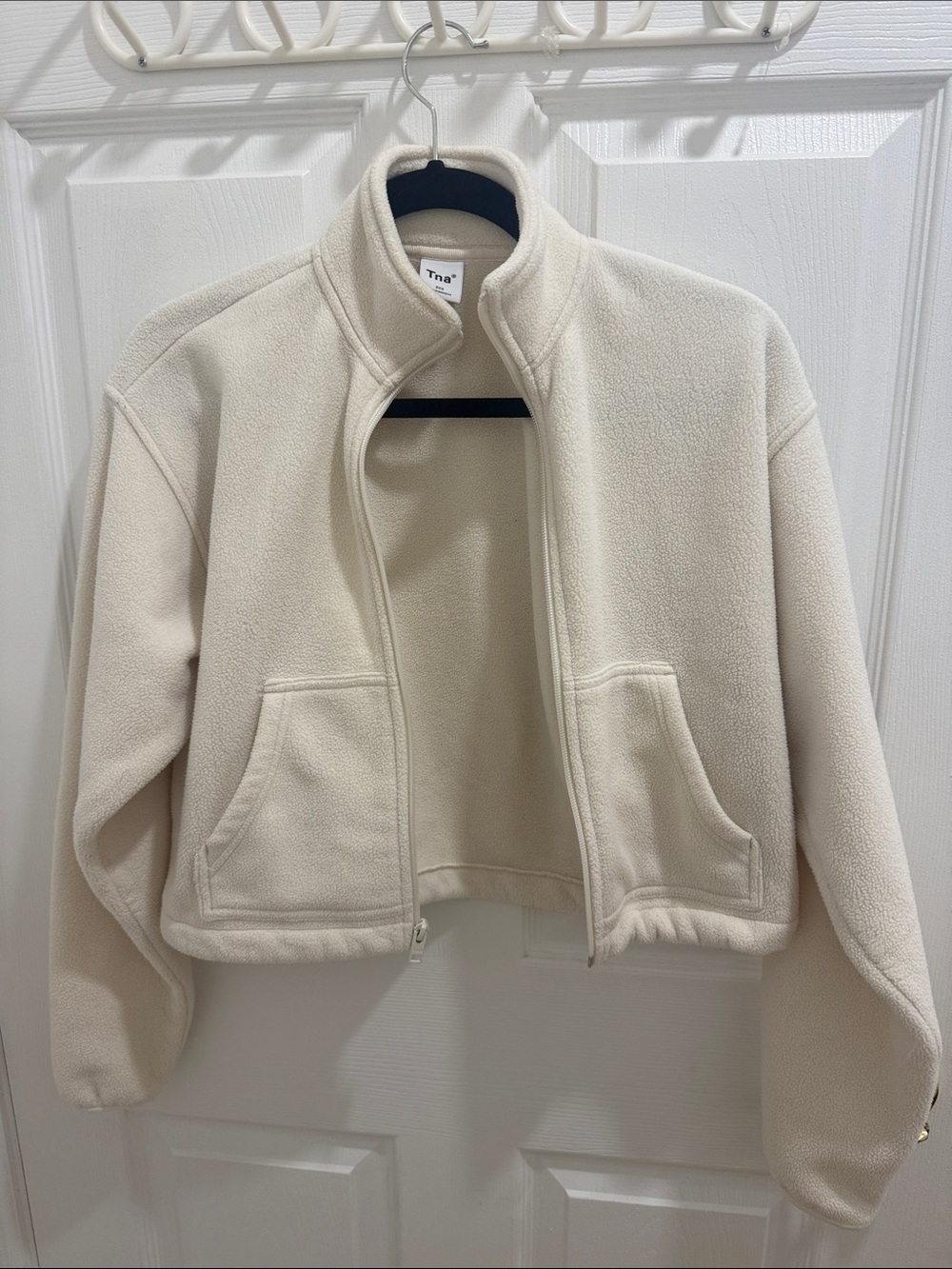 TNA Cream Zip-Up Polar Fleece